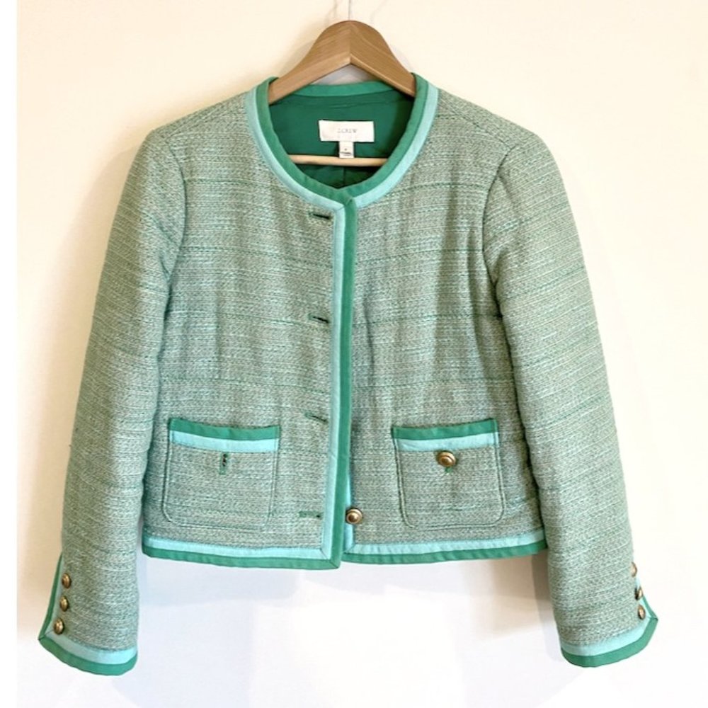 J.CREW-Cropped Tweed Jacket
